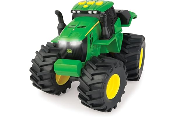 John Deere - 46656 - Tracteur Son et Lumière Monster Treads - Jouet Tracteur - Véhicule Préscolaire