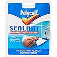 Polycell SSBKWH22 22mm Bathroom/ Kitchen Sealant Strip - White : Amazon ...