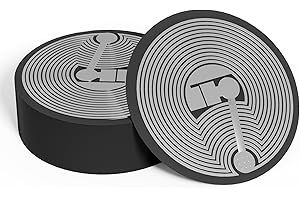 SANPOPO 30 NFC Tag Pegatinas,NFC Tags Ntag215 Etiquetas Redondas NFC Tags adesiva, 504 Byte 100% Compatible con TagMo y Amiibo DispositivosTeléfonos Móviles Habilitados para NFC (Negro,25 mm)