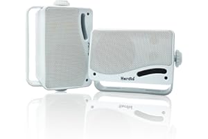 Herdio 3.5 Pulgadas Bluetooth Altavoces Al Aire Libre Altavoces Marinos 3 Senderos 200W Impermeables a Prueba de Agua para Terraza de Bota de Campista De Jardín de Patio Interior Al Aire Libre