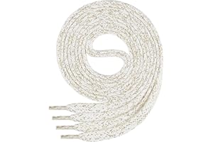 Di Ficchiano Lacets de qualité plats - environ 7,0 mm de large - en 100% coton, indéchirable, 16 couleurs, longueur de 45 à 200 cm