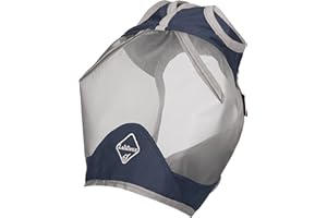 LeMieux Horse Armour Shield Standard Mask in Navy - Breathable Bamboo Lining - UV Protection - Medium