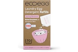 ecoegg Laundry Egg Refills – Non Bio Laundry Detergent for Sensitive Skin – 70 Washes Spring Blossom