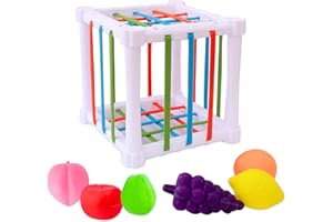 ADEGO Jaula Sensorial Montessori - Juguetes Bebe 6-12 Meses - Regalos para Bebes Recien Nacidos - Juguete para Estimular y Desarrollar la Motricidad del Bebe