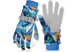 ‎CYCLESPEED CYCLESPEED Kinder Winddicht Winterhandschuhe Warm Skihandschuhe Wasserdicht für 4-12 Jahre Mädchen Jungen Fahrradhandschuhe Outdoor Snowboarding