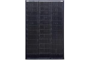 Lowenergie 150W Black Frame Mono Solar Panel Premium Quality PV Photo-Voltaic Panel. Ideal for Caravans, Boats, Gardens, Camping & Motorhomes.