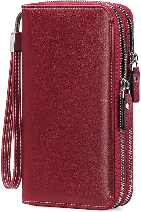 Portafoglio Donna In Pelle PU Grande Con Blocco RFID - 14 Scomparti, Design Elegante E Pratico - Foto 3