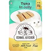 Kennel Kitchen Tuna in Jelly,12 x 80g Each. Grain Free Wet Cat Food for Adults and Kittens,