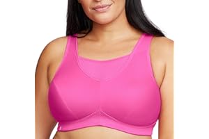 Glamorise Women's No-Bounce Plain Full Figure Camisole Wirefree Sports Bra Sports Bra