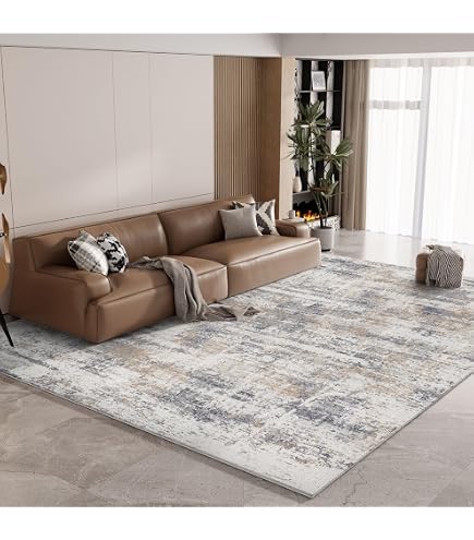 Tapis Moderne Zigzag Moutarde Gris Crème - 120x170 Cm - Polypropylene - Neuf Avec étiquettes