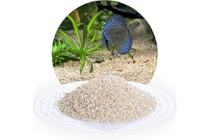AQUAGRAN Schicker Mineral Aquariumkies beige 25 kg, grober Aquariumsand gewaschen, ungefärbt, kantengerundeter Bodengrund, Kies für Süßwasseraquarien, Meerwasseraquarien, Aquascaping (Ø Körnung: 1,4-2,2 mm)