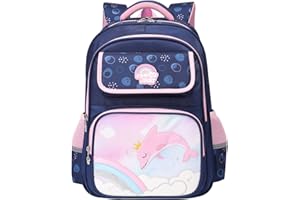 Tanou Mochilas Escolares Niña Niño 6 7 8 9 10 11 12 Años, 20 Litri Mochila Colegio Primaria Transpirable, Mochila Escolar con Tiras Reflectantes para Niñas Niños