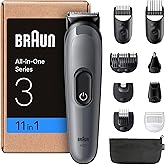 Braun Recortadora Todo En Uno Series 3 AIO3565, Kit De Styling 11en1 Para Barba y Pelo, 14 Longitudes, Máquina De Cortar Pelo