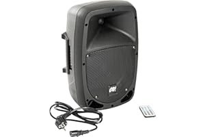 MUSIC STORE GO! 8A Aktiver Lautsprecher, 8" Basswoofer, 1" Hochtontreiber, 200W Endstufe, Frequenz 90Hz-18Khz, Schalldruck 107dB, 2 Band EQ, XLR Mikrofoneingang, Cinch Ein-/Ausgang, Bluetooth