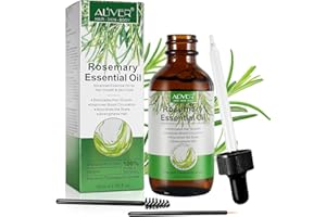 JCZQDRPC Rosmarinöl für Haare, 60 ml Rosmarinöl Haare, für Haarwachstum & Hautpflege, Kürbiskernöl, 100% reines ätherisches, für Augenbrauen und Wimpern