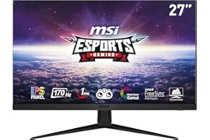 ‎MSI MSI Optix G2712DE 27 Zoll Full HD Gaming Monitor, FHD (1920x1080), 170 Hz, 1 ms, IPS Panel, AMD Freesync Premium, schwarz