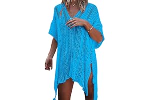 EDOTON Traje de Baño, Vestido de baño de Bikini con Encaje de Crochet y Espalda Abierta de Mujer