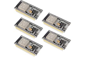 AITRIP 5 pcs ESP32-DevKitC NodeMCU WiFi WLAN CP2102 ESP32-WROOM-32 Microcontroller Bluetooth Module Development Board for Arduino