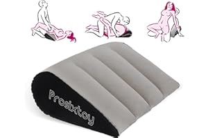Aorgasms Almohada Sexo Hinchable Almohada Cuñas - Almohada Lumbar Juguete Sexual para Parejas Almohada para Posiciones Sexuales, Eróticas Cuña Cojín Juego Sexual Mobiliario Sexo para Parejas (Gris)