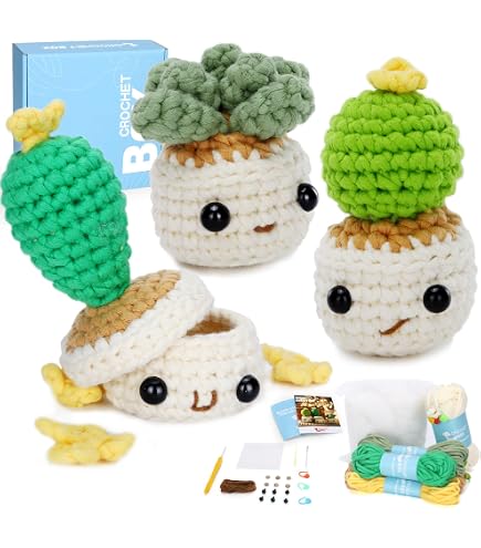 Kit De Crochet Pour Débutants Luwqceu - 6 Fruits Mignons Avec Instructions Et Accessoires