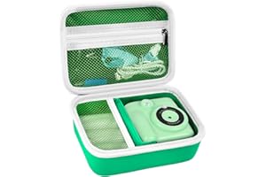 Againmore Kinder Kamera Tasche Kompatibel mit GREENKINDER/for Uleway/for Gofunly/for NUOTUN Digital Kamera. Sofortbildkamera Aufbewahrungsbox (nur Tasche) (grün)
