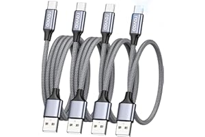 RAVIAD USB C Kabel [4Pack 0.5M 1M 2M 3M] 3.1A Ladekabel USB C Schnellladekabel Nylon USB C Ladekabel für iPhone 15 Pro Max, Samsung Galaxy S24 S23 S22 S21 S20 Note 10, Huawei P60