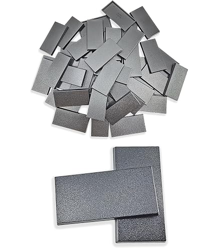 Forged Terrain Lot de 5 bases rondes noires miniatures en plastique pour jeux de guerre 120 mm x 92 mm Forged Terrain Lot de 5 bases rondes noires miniatures en plastique pour jeux de guerre 120 mm x 92 mm