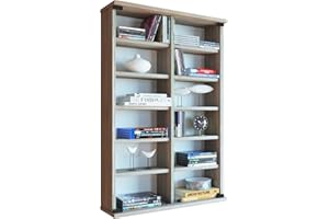 VCM Wood CD DVD Wall Hanging Shelf Wall Cabinet Wall Display Case Zuntisa Glass Door Wood CD DVD Wall Hanging Shelf Wall Cabinet Wall Display Case Zuntisa Glass Door Sonoma oak (rough sawn)