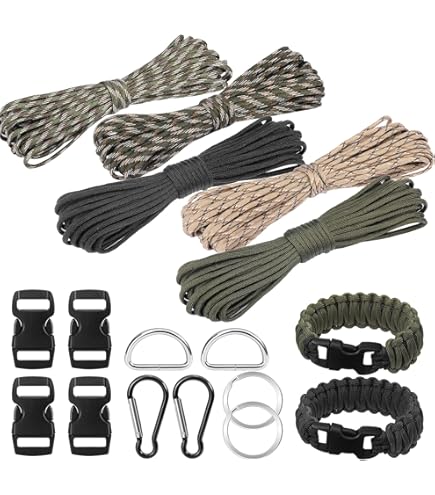 Paracorde 4mm 31m 7 Brins Tiardey - Résistance 250kg, Nylon, Pour Camping, Survie, Bricolage, Bracelets