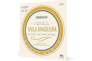 D'Addario EJ82C Viola Brasileira - Muta di corde per cebolao mi e boiadeira