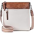 Roulens Trendy Crossbody Bag for Women,Lightweight Medium Crossbody Purse Soft Leather Women's Shoulder Handbags with Adjustable Wide Strap