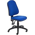 Office Hippo Small Office Chair without Arms, Computer Desk Chair with High Curved Back, Swivel Office Chair + Adjustable Backrest, Home Office Chair with Wheels, Max 115kg, 2 Year Wty - Royal Blue