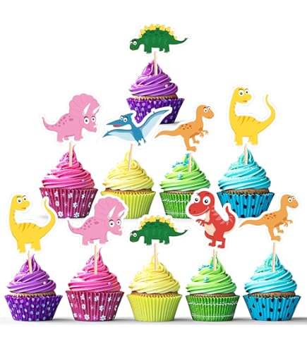 Présentoir à Gâteaux Dinosaure Période Jurassique, 3 Couches, Support à Cupcakes Pour Fête Prénatale, Plateau à Gâteaux Pour Fête D'anniversaire Pour Enfant Garçon