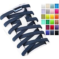 Stepace 2 Paires Élastiques Lacets Avec Fermeture En Métal,Plats Élastiques Lacets Sans Nœud Universels Pour Enfants Et Adultes,Adaptés Aux Chaussures De Sport Course Blanc+Gris