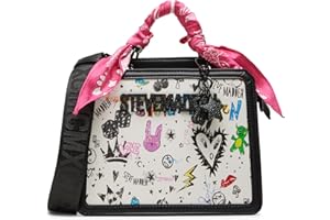 Steve Madden Women's Evelyn Satchel Evelynv Box Tote Update, One Size