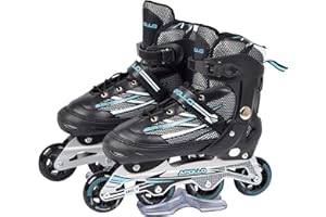 Apollo Super Blades Pro Skate RX Patines en línea, tamaño ajustable (41 – 45), patines para niños y adultos, unisex, Super Blades X Pro - Patines en línea (talla XL (41-45), color negro y verde