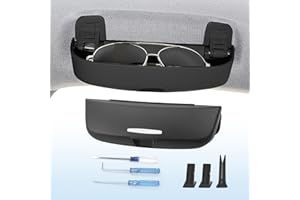 Coleya Custodie Occhiali Compatibile con VW Golf 8 2020 2021 2022 2023 2024, Porta Occhiali per Auto, Supporti per Occhiali da Sole, Scatola Occhiali da Golf 8 Accessori (Nero)