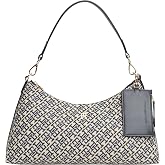 Tommy Hilfiger TH ICON SHOULDER BAG JACQUARD Kadın Omuz &Ccedil;antası Blue Mono OS