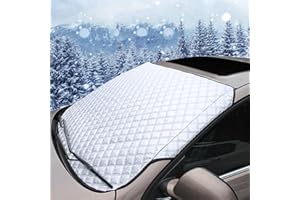 ZOCONE Voiture Protege Pare Brise Givre, Protection Pare Brise Hiver Repliable, Couverture Pare Brise Voiture Hiver, Universelle Bache Pare Brise Anti Givre pour Givre et Neige,Poussière(150 x 100cm