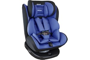 XOMAX 916 Siège Auto Isofix pivotant 360 degrés I inclinable I Groupe 0+/1/2/3 I evolutif 0-36 kg, 0-12 ans I Housse amovible et lavable I ECE R44/04