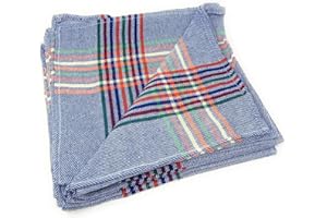 KROWN - Paños de Cocina de Sarga de Algodón, Especiales para Vajillas | Absorbentes, Suaves y Duraderos | 55 x 55 cm | Variedad de Modelos y Colores | Fabricados en España (Azul, 24 Paños)