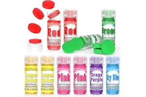 Bath Colour Tablets for Kids - Gikikoko 80 Counts Bath Colour Tablets, No Fragrance Gentle on Skin Food Grade, Bathtime Fun for Kids - 6 Colours