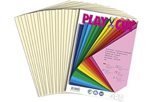 PLAY-CUT, Carton de couleur ivoire A4 220 g/m² 20 feuilles