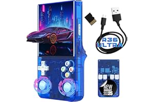 GENÉRICO R36 Ultra Versión Mejorada de la R36s – Pantalla IPS 4” HD +21.000 Juegos – Joysticks LED 7 Colores – Consola Retro Portátil Compatible con Arcade, PS1, PSP, N64, GBA, NeoGeo – Modelo 2025
