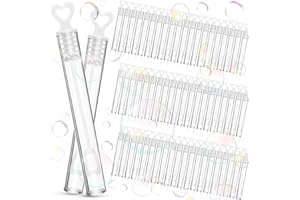 NEMMXUB 60 Stück Seifenblasen Hochzeit Seifenblasen Befüllt, Wedding Bubbles, Seifenblasen Hochzeit Set mit Herzgriff, Seifenblasen Herzform Mini Bubbles, für Hochzeit und Geburtstagsfeier