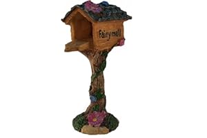 GlitZGlam Boîte à Lettres Féerique Miniature pour Jardin Enchanté - Accessoire Jardin Féerique