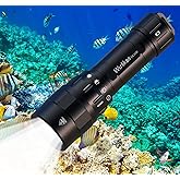Wurkkos DL10R Diving Torch, 4500 Lumens Underwater Torch Built-in USB-C Charging Port, XHP70.2 LED Diving Torch, IPX8, Rechar