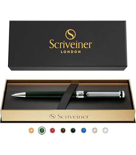 Giabo Ricariche Per Penna A Sfera – Set Da 2 – Mina Grande Formato, Nero, Tratto Medio (M), Punta Acciaio