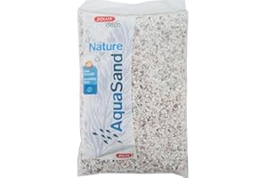 Zolux Gravier Natural para Acuario cristobalite Blanco de 1,6 a 3 mm de granulométie – 0,8 kg