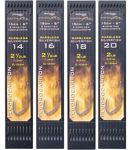 Drennan Wide Gape Match Hooks To Nylon - Size 20 to 2lb 8oz : Amazon.co.uk:  Sports & Outdoors